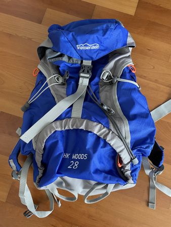 Weissenstein blau grau Rucksack backpack 28 L fast neu