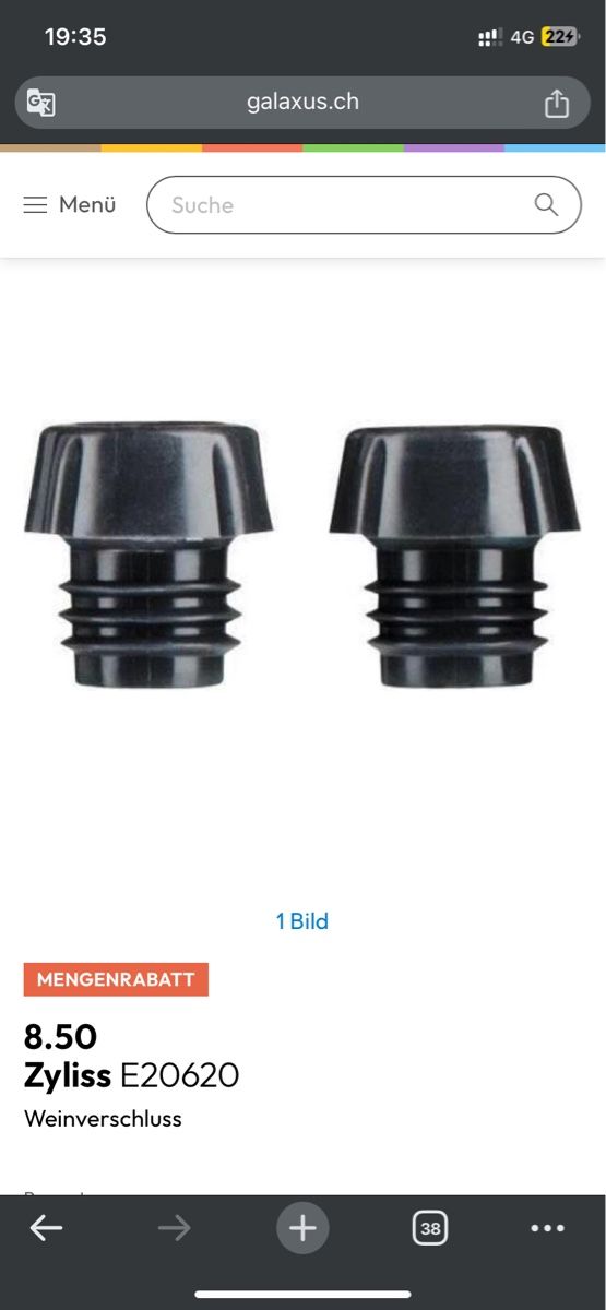 Zyliss Elettrodomestici da cucina: Zyliss Wine Stoppers - New – Nuovo e nell'imballaggio originale da Netstal venduto da m_m_c6xv 2