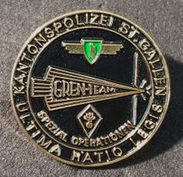 CC825 - Pin Kantonspolizei St. Gallen Green Team Spezial Op.
