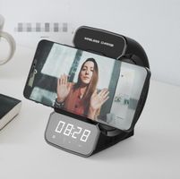Réveil matin haute parleur musique avec Chargeur à Induction