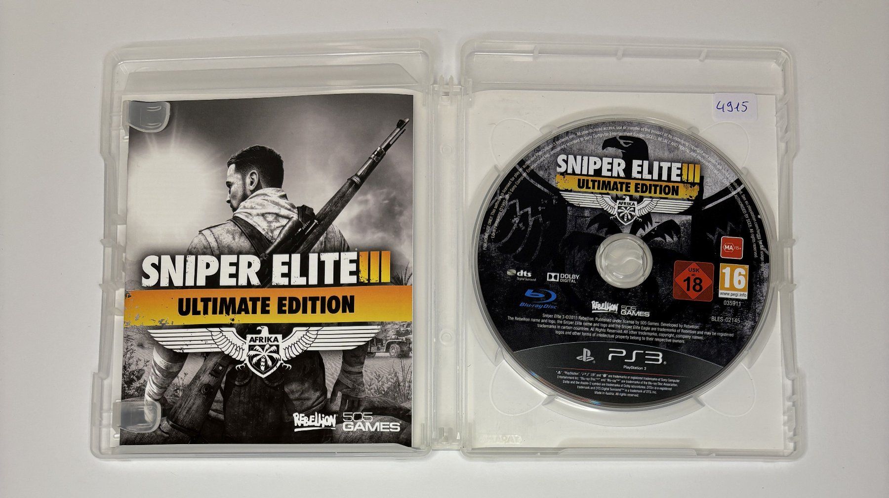 Jeux: PS3 - Sniper Elite 3 – D'occasion à Allschwil par Bullach 1