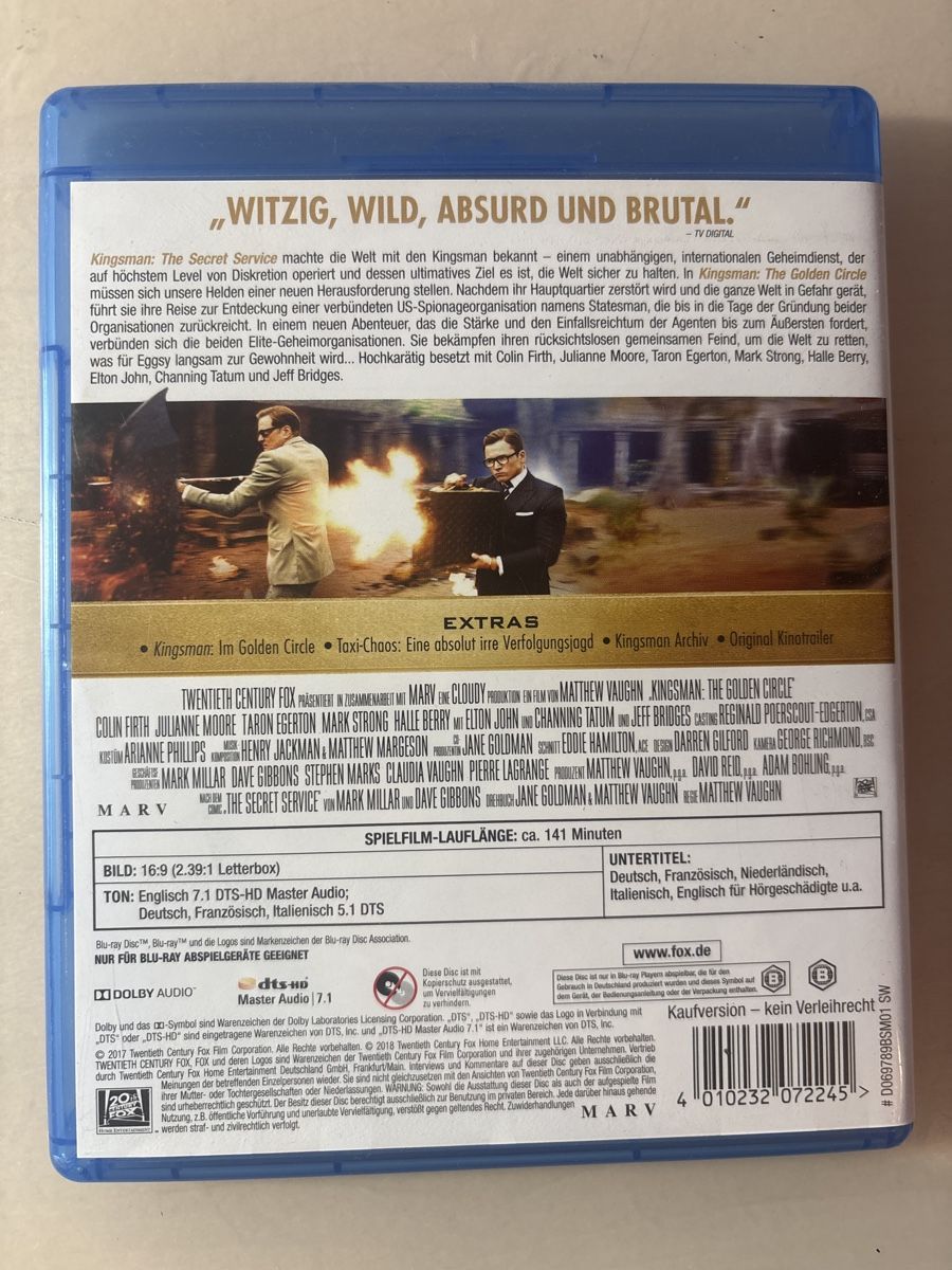 Tutti i DVDs: Kingsman: The Golden Circle Blu-ray – Nuovo (secondo la descrizione) da Ruswil venduto da Slivio_ 1