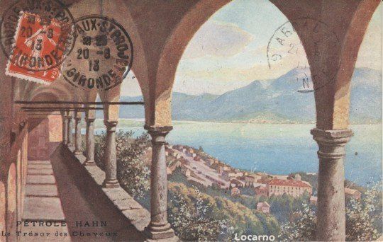 Ansichtskarten: Locarno 1913 – Gebraucht aus Zuerich von OceanLinerPostcards