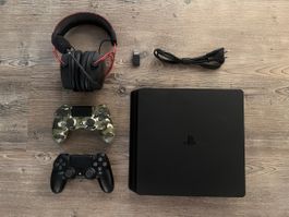 PlayStation 4 inkl. 2 Controller & Wireless Headset