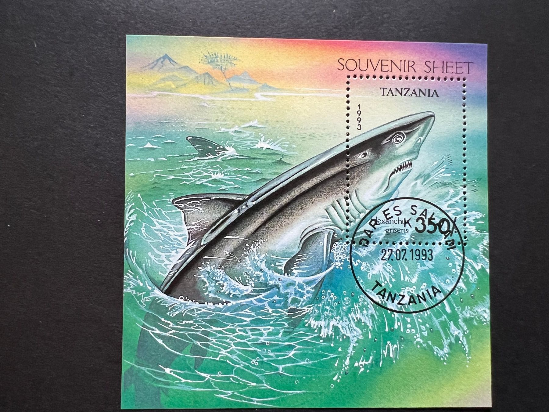 Alle Briefmarken: Tanzania 1993 Hai Block gest.(E372) – Gebraucht aus Hinwil von Sidi4