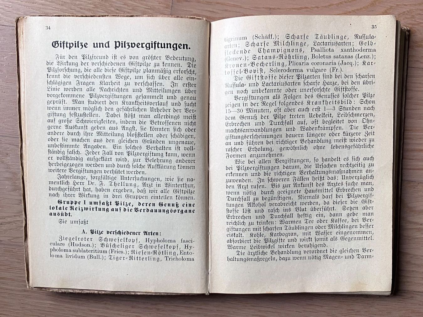 Libri: Schweizer Pilzbuch / E. Habersaat, 1941 – Usato da Genève venduto da SamZu 1