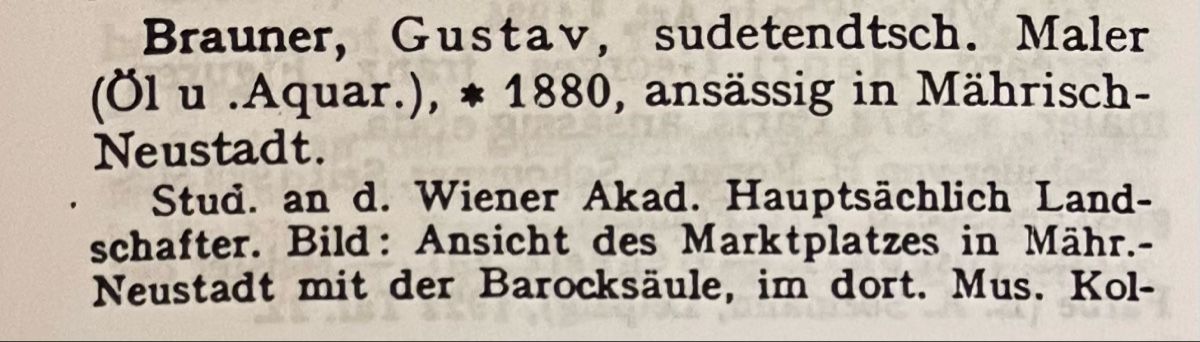 Dipinti: Gustav Brauner (1880-1966) – Usato da Grosshöchstetten venduto da Perle1951 4