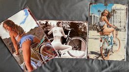 Lot de 3 plaques métal déco vélos - ambiance estivale!