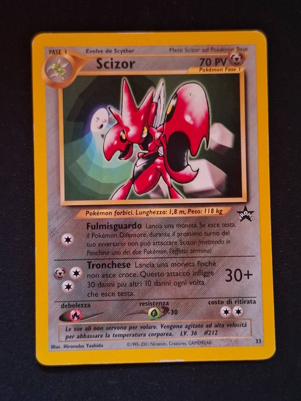 Pokémon Carte collezionabili: Pokemon Scizor 33 Black Star Promo – Usato da Gammen venduto da Karbax