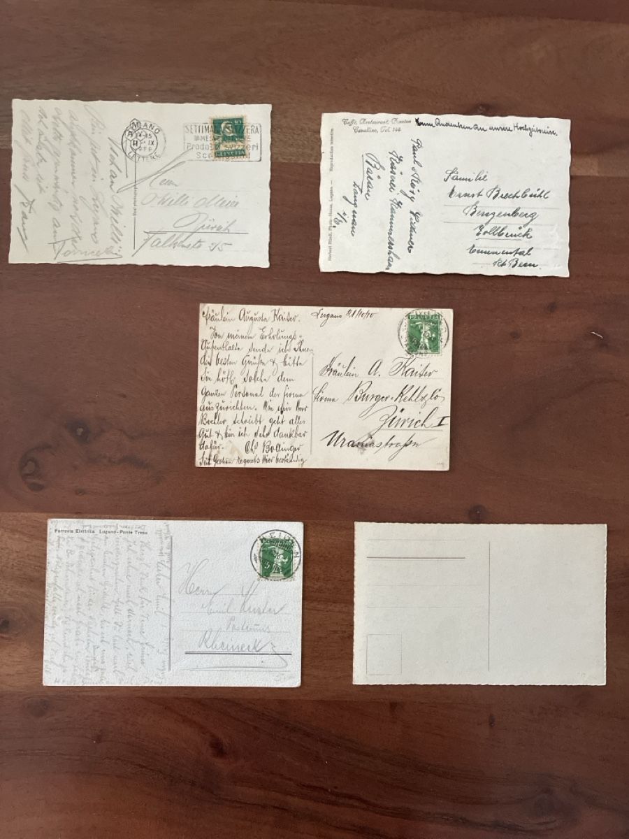 Cartoline postali: 10 Ansichtskarten Schweiz diverse vom Ticino 2 – Usato da Oftringen venduto da Cla.vD.74 3