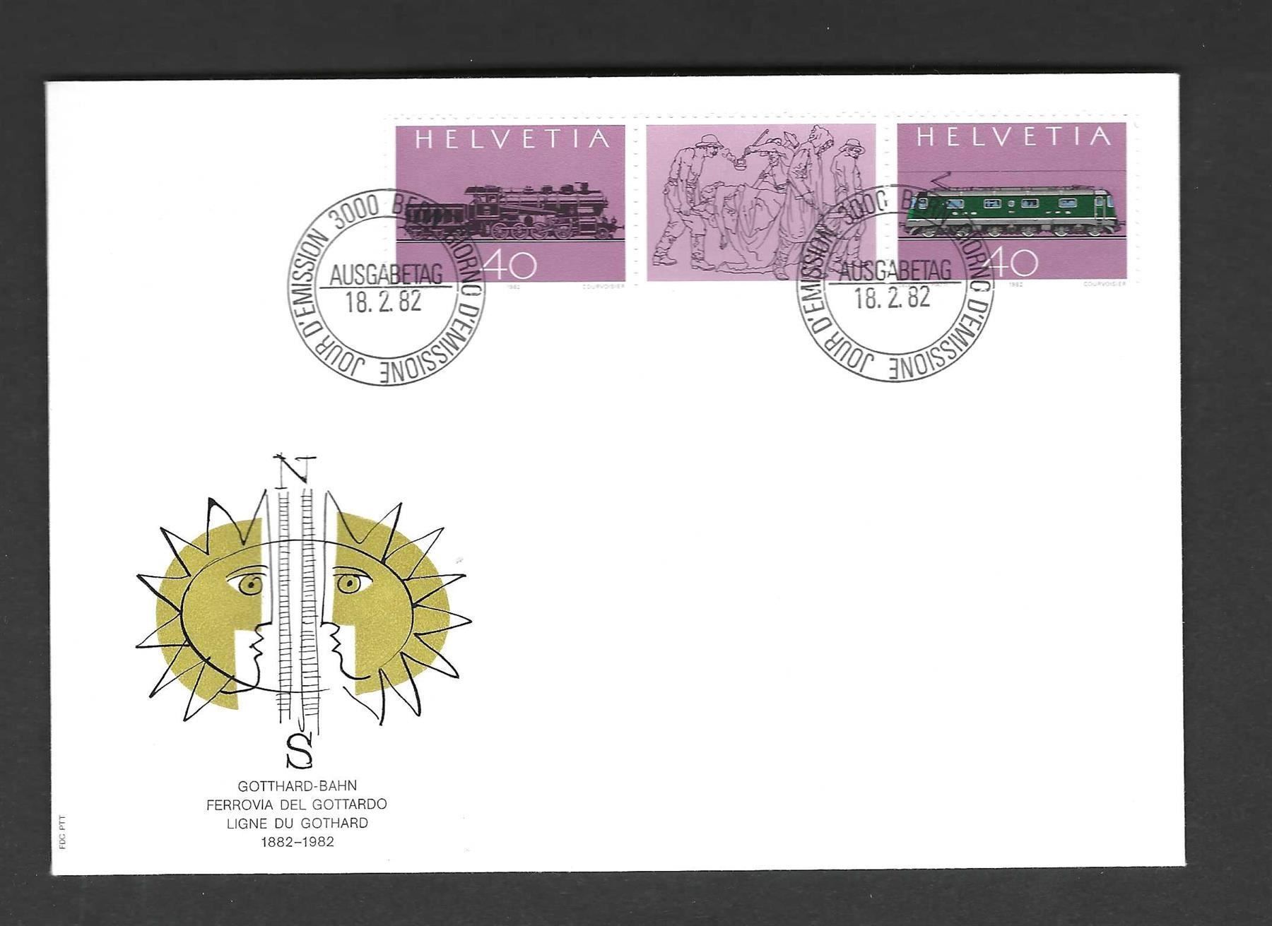 Tutti i francobolli: CH FDC Satz 1982 – Usato da Koblenz venduto da Markenhimmel