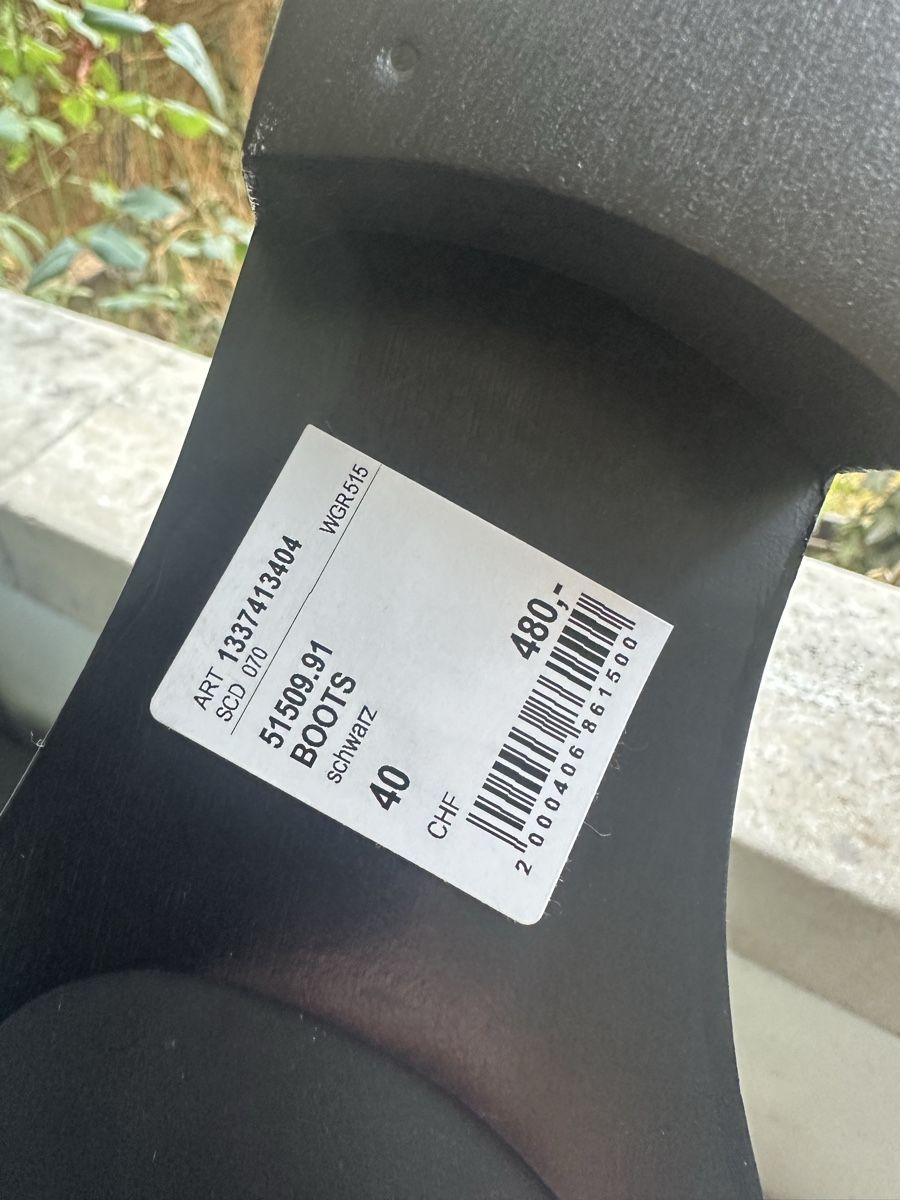 Globus Damenschuhe: Bottes cuir noires taille 40 Globus – Neu und originalverpackt aus Genève von MyPrivateDressing 4