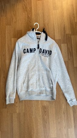Camp David Sweatjacke – Grösse L – Hellgrau meliert