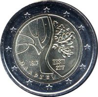 Estonia - 2 Euro Road to Independence 2017 UNC