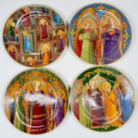 Coffret 4 assiette collection porcelaine Angels in Harmony