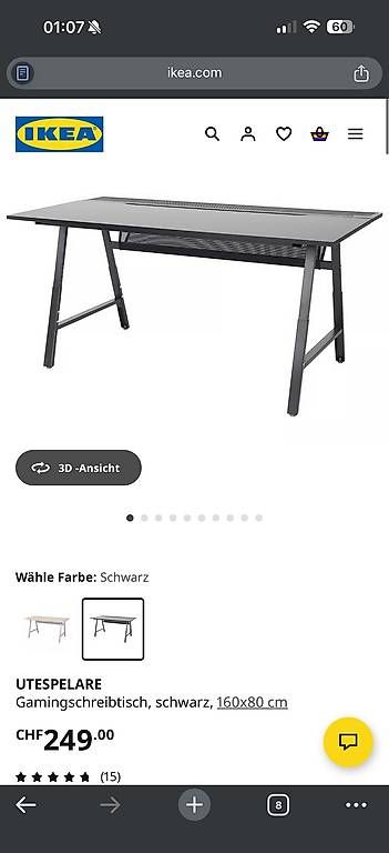 Scrivanie: IKEA Gaming Schreibtisch – Usato da Oberbipp venduto da Mikosch2905 1