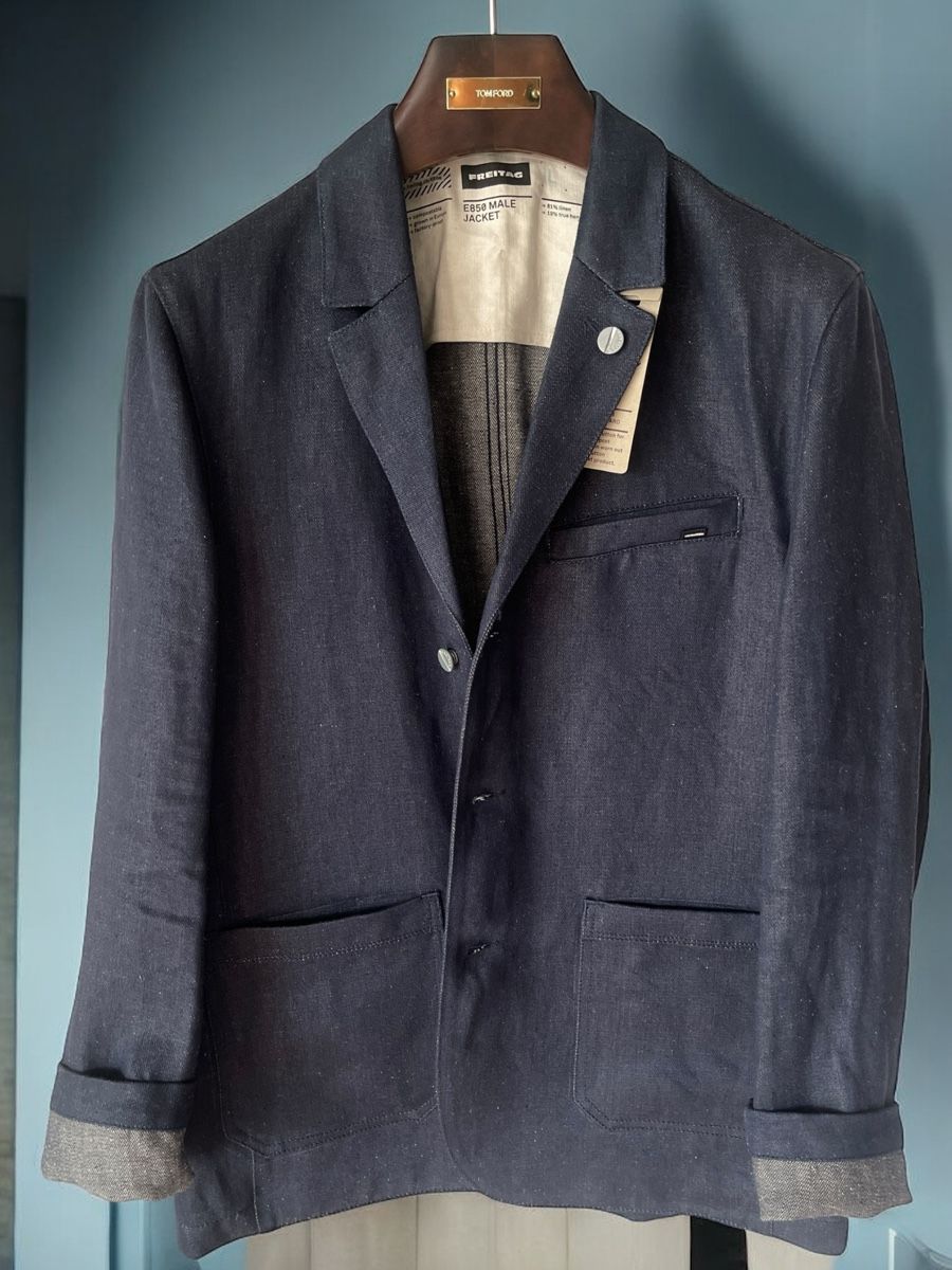 Freitag Giacche: FREITAG E850 LEINEN / HANF SAKKO Gr. M/L NEU !!! – Nuovo e nell'imballaggio originale da Zürich venduto da Recode.Fashion 4