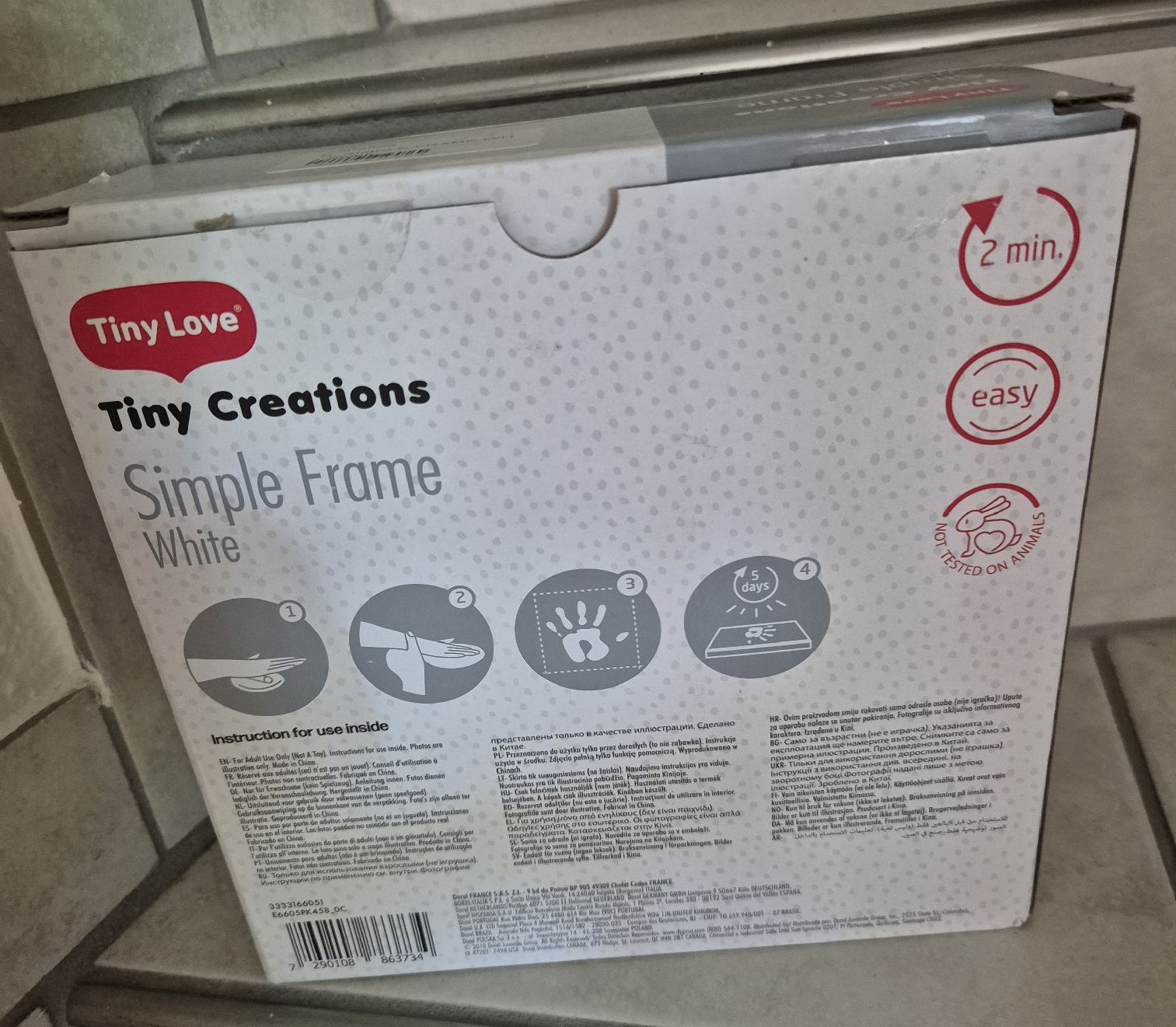 Kit bricolage: Tiny Love Simple Frame White Babyabdruck NEU  – Nuovo e nell'imballaggio originale da Merlischachen venduto da simplestuff123 1