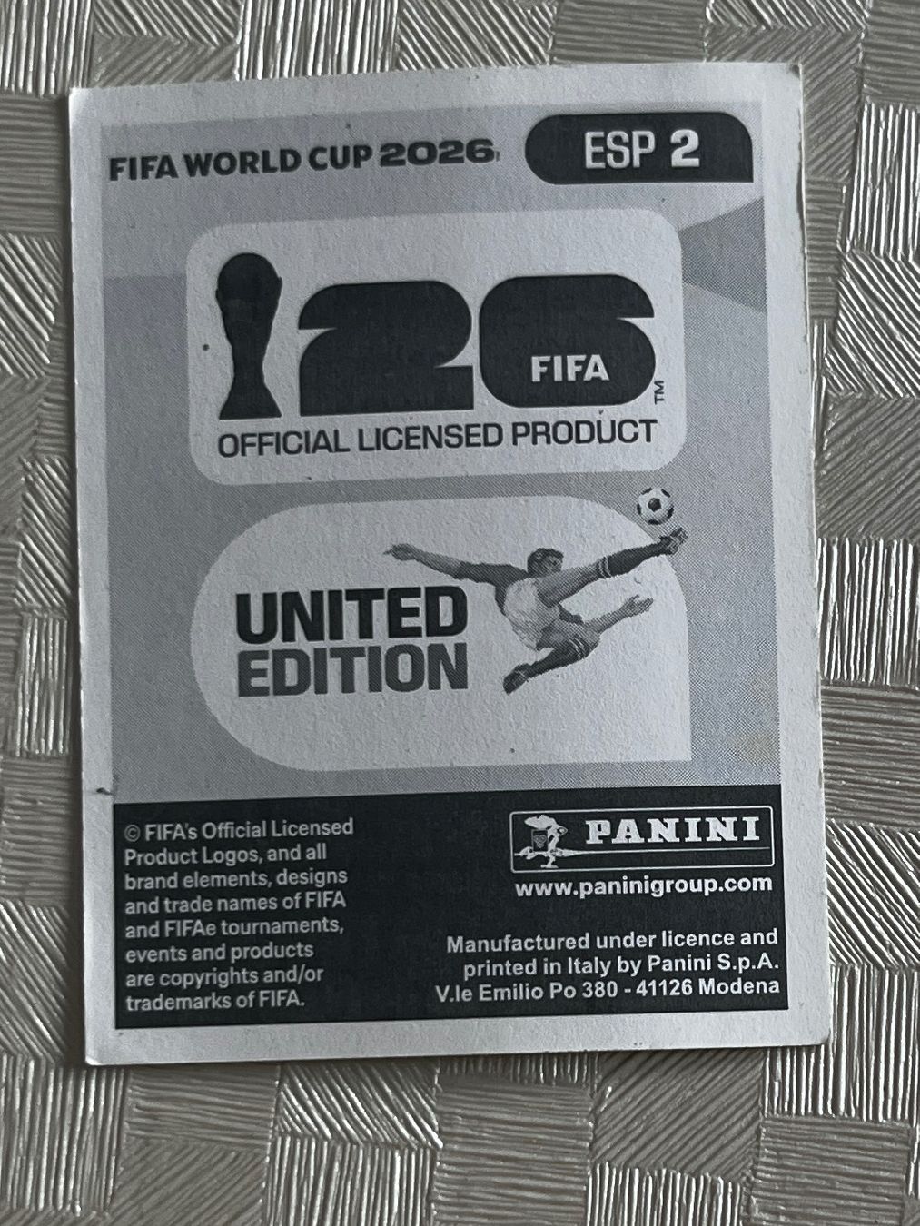 Panini Carte collezionabili: Panini Fifa Word Cup 2026 ESP 2 – Usato da Winterthur venduto da Numero1 1