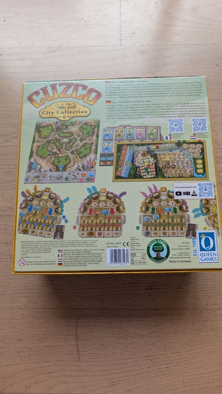 Giochi: Cuzco (Stefan Feld City Collection) – Nuovo (secondo la descrizione) da Therwil venduto da sep_x8pw 1