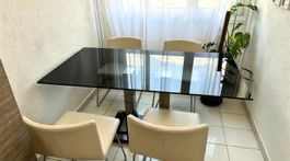 Table en verre