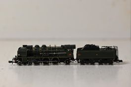 Dampflokomotive SNCF 231 Spur N  grün Fulgurex läuft nicht