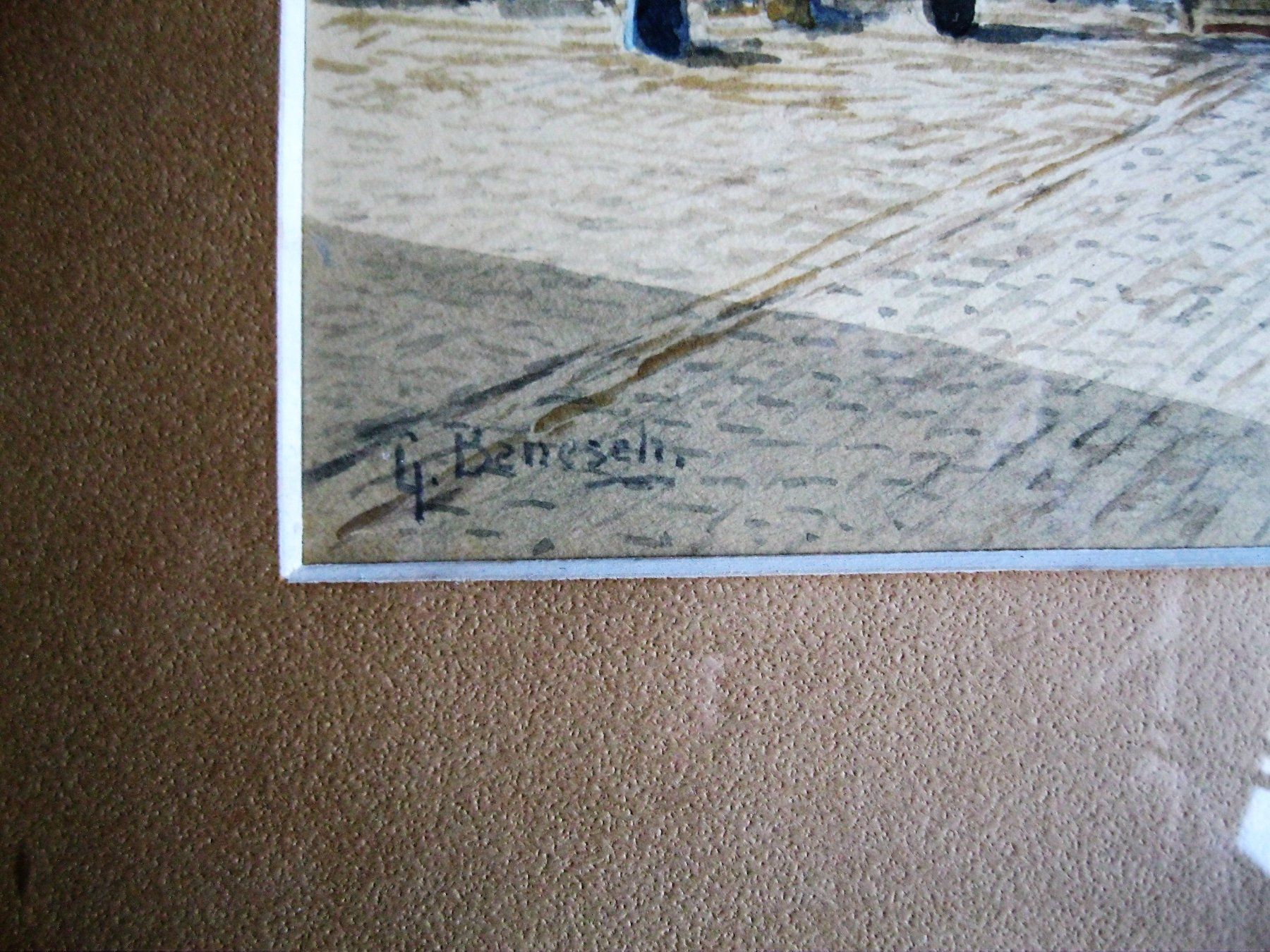 Dipinti: AQUARELL  VON  G.  BENESCH – Usato da Männedorf venduto da Andreas2002 2