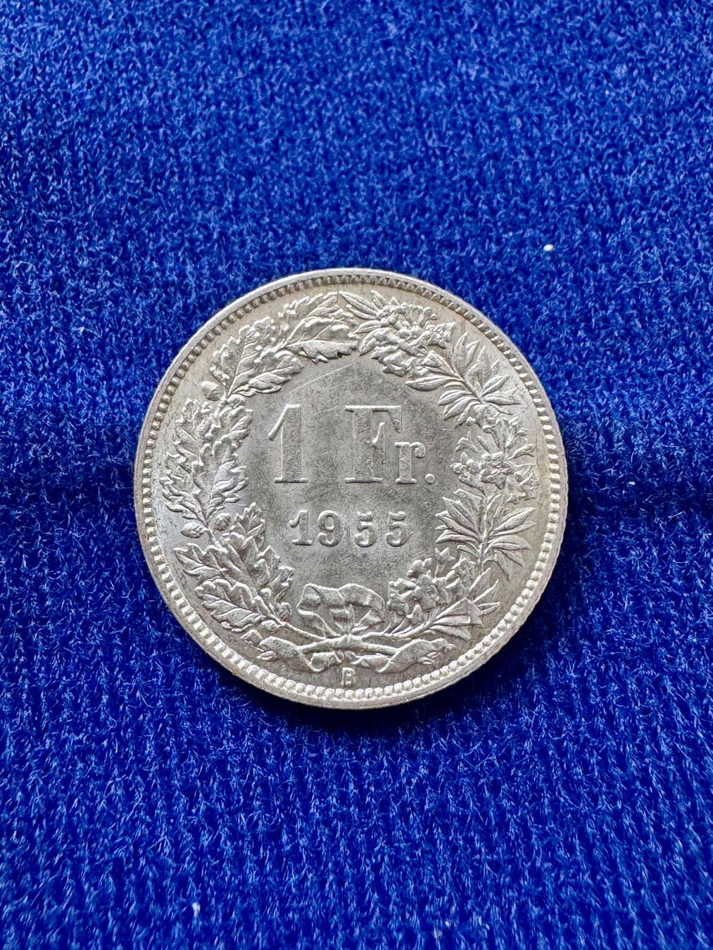 Tutti le monete: 1 Franken 1955 Silbermünze – Usato da Waldstatt venduto da Mucu 1