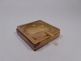 Vintage Onyx Marmor Aschenbecher (Made in Italy?)