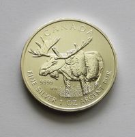 1 oz Feinsilber 999 - CANADA 5 $ 2012 - "Moose & Elisabeth"