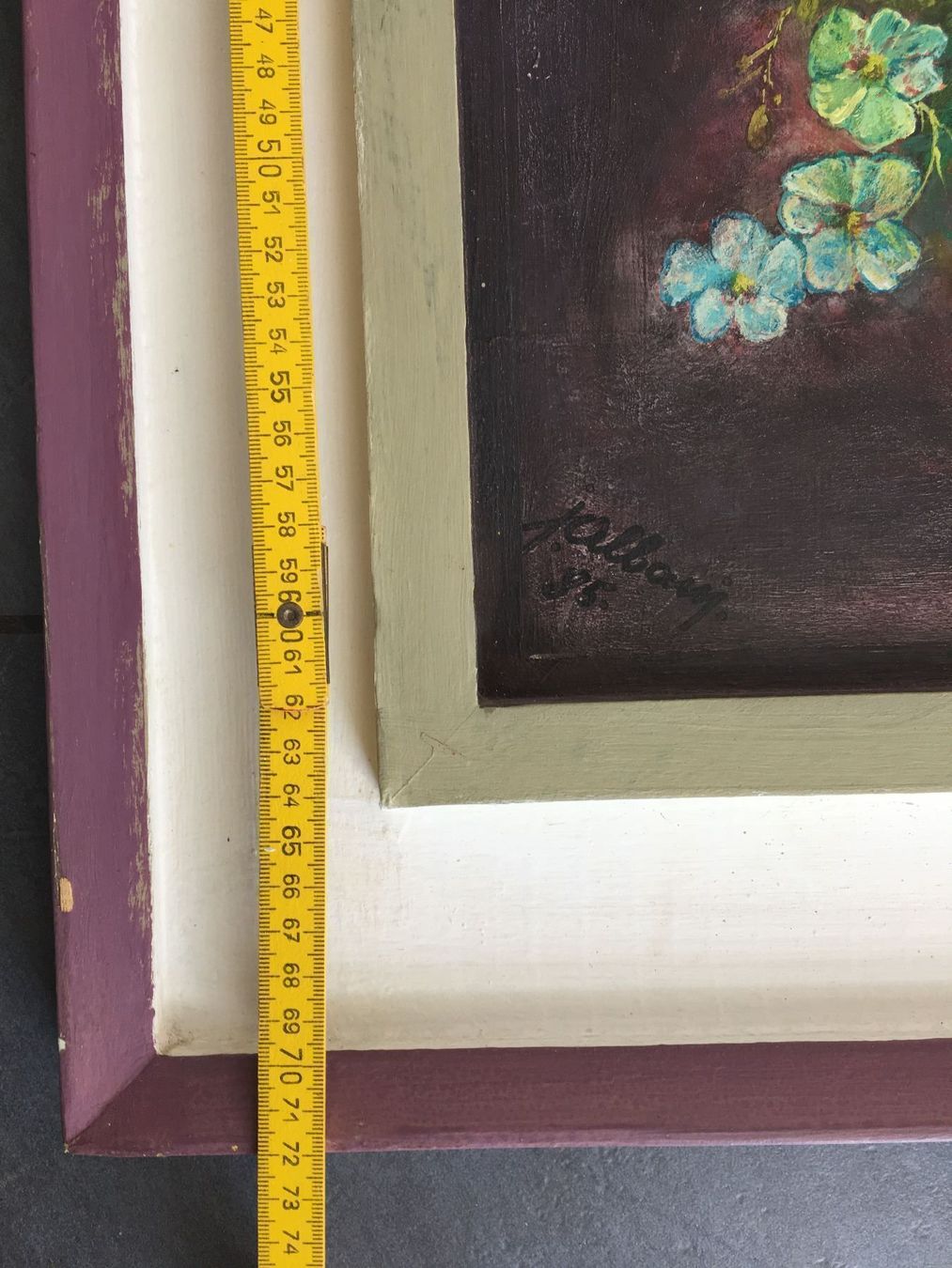 Gemälde: GEMÄLDE  BLUMENBILD VON JOSEF ALBANI SIGNIERT – Gebraucht aus Subingen von ArtBead 5