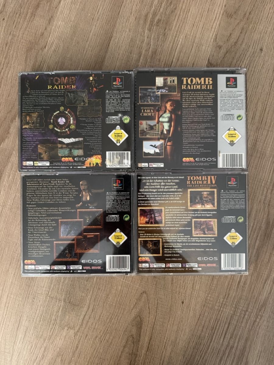 Giochi: Tomb Raider 1-4 Ps1 – Usato da Hagendorn venduto da masterchieff 1