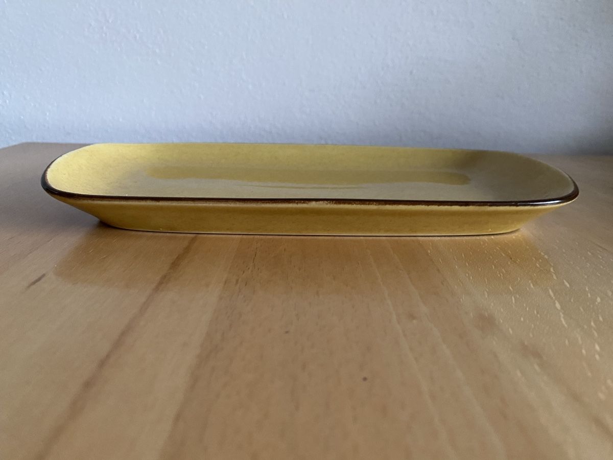 Rössler Piatti di portata: Rössler Butter/Ankeplättli senfgelb – Usato da Schwarzenburg venduto da Michellu 1