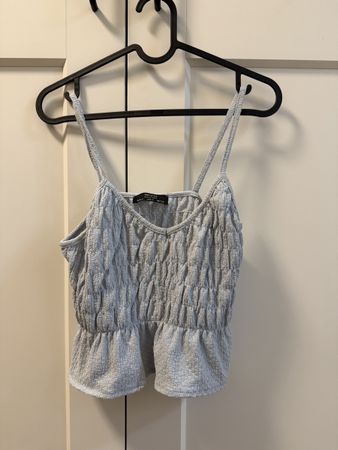 Bershka Top, Blaued Trägertop, Grösse S, Sommerlich!