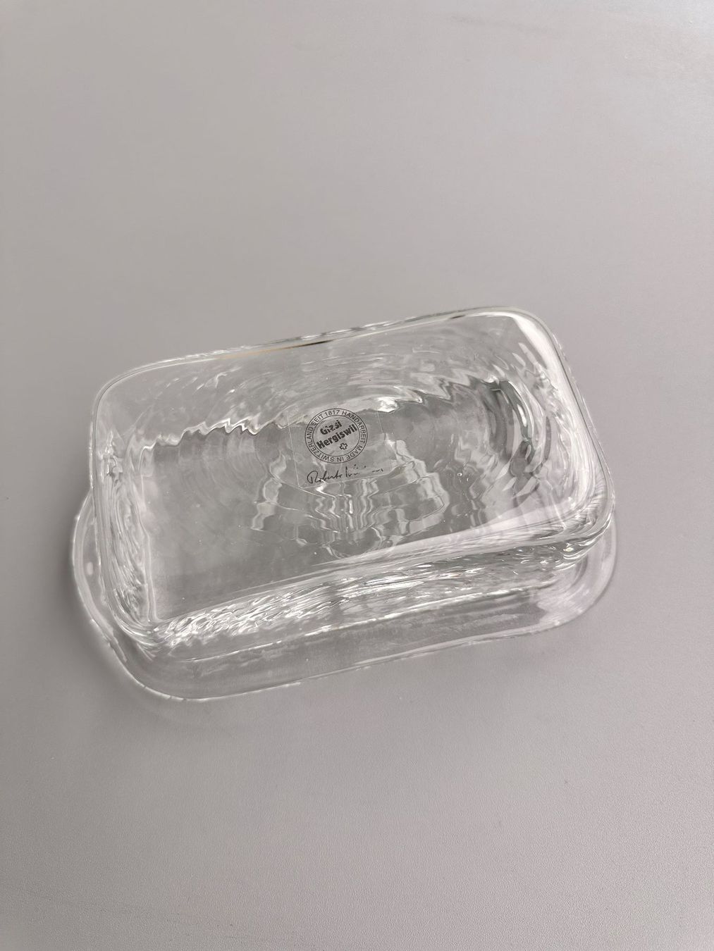 Glasi Hergiswil Altre Stoviglie: Glasi Hergiswil Butterdose – Nuovo (secondo la descrizione) da Zug venduto da lgo_swb8 1