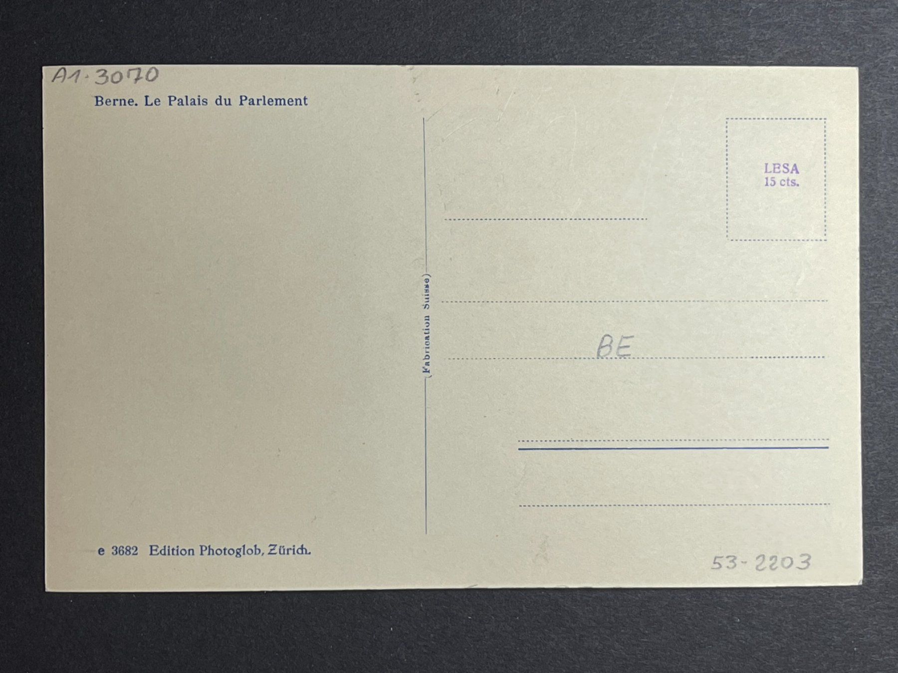 Cartes postales: Bern, Bundeshaus – D'occasion à Steg VS par _vinci_ 1