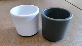 Set-Kerzenhalter - Weiss, Schwarz, neu