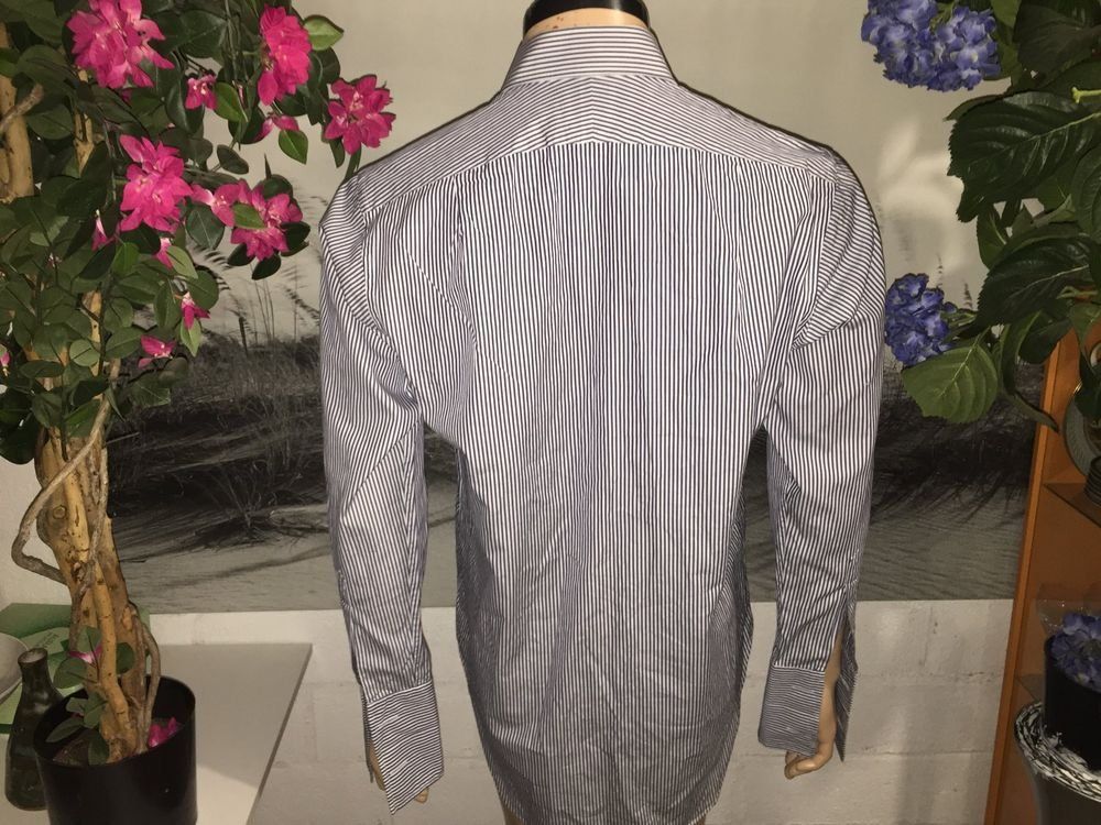Camicie: Chemise à manchettes/Manchettknopfen Hemd T.M.LEWIN 39 (M).. – Usato da Cossonay-ville venduto da Super-Price-Quality 6