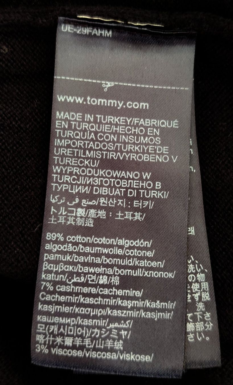 Tommy Hilfiger Maglioni & Felpe: THOMMY HILFIGER Pullover Shirt Pulli Cashmere/Baumwolle Gr.S – Usato da Winterthur venduto da Lotusherz 5