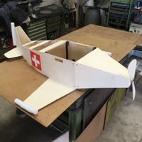 Flugzeug Requisite für Aufführung