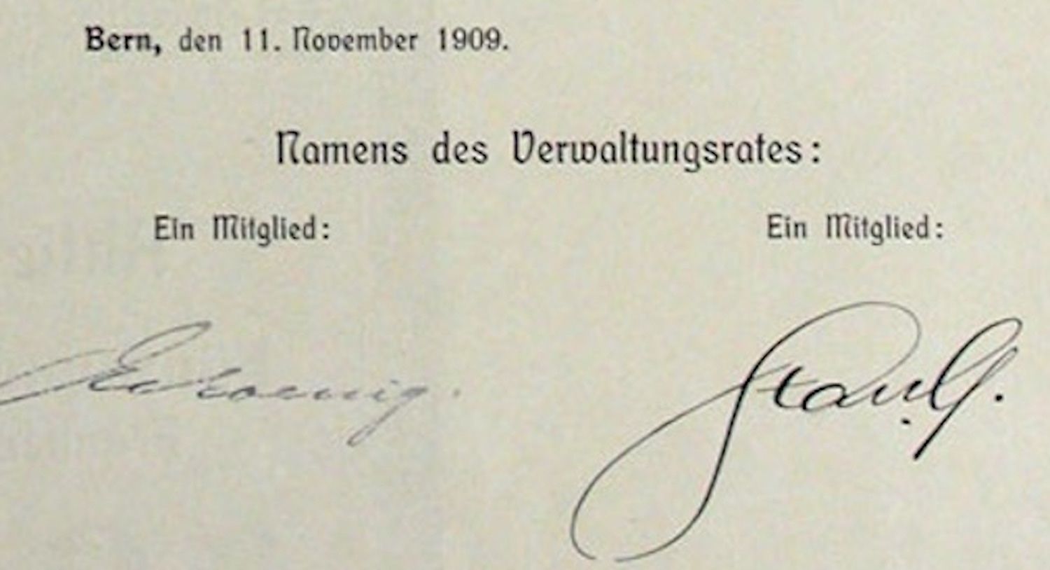 Documenti: Allgemeine Gas-Jndustrie-Gesellschaft, Bern - 1909 – Usato da Solothurn venduto da Sgasche 1