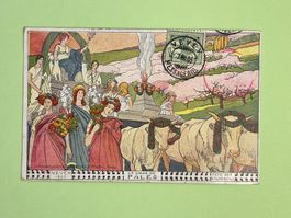 Le char de pales - Fête des vignerons, Vevey - 1905
