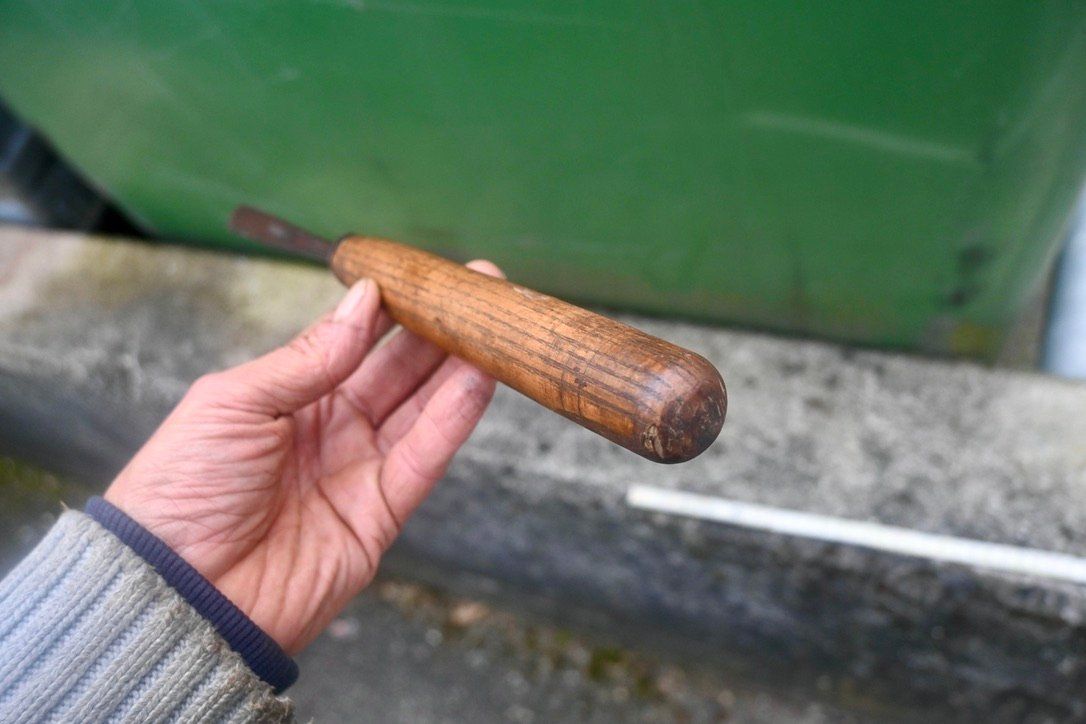 Alle Werkzeuge: ANTIKER mit langem stiel STECHBEITEL länge 29cm "scharf" – Gebraucht aus Pfaffhausen von mono_rec 7