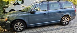 Volvo V70 station wagon blue right hand drive after accident
