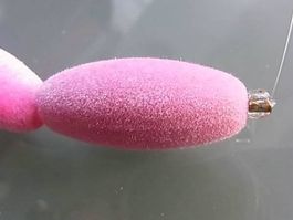 Perle Samt oval    31x 13 mm     rosa