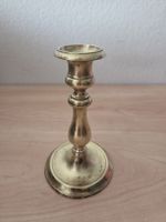 Vintage massiver Messing Kerzenständer 