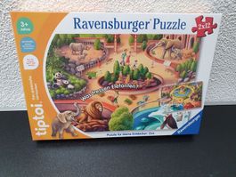 Neu - Ravensburger - Tiptoi - Puzzle - 2x12 - Zoo