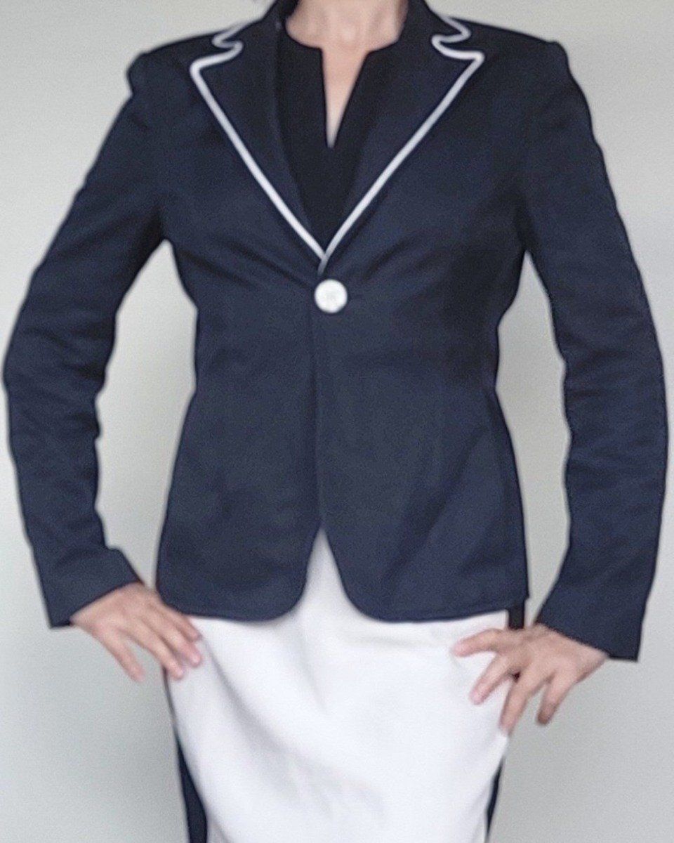 Giacche: Damen Blazer Designer Edmund Ser Dunkle Blau – Usato da Horgen venduto da zur_jq85 2
