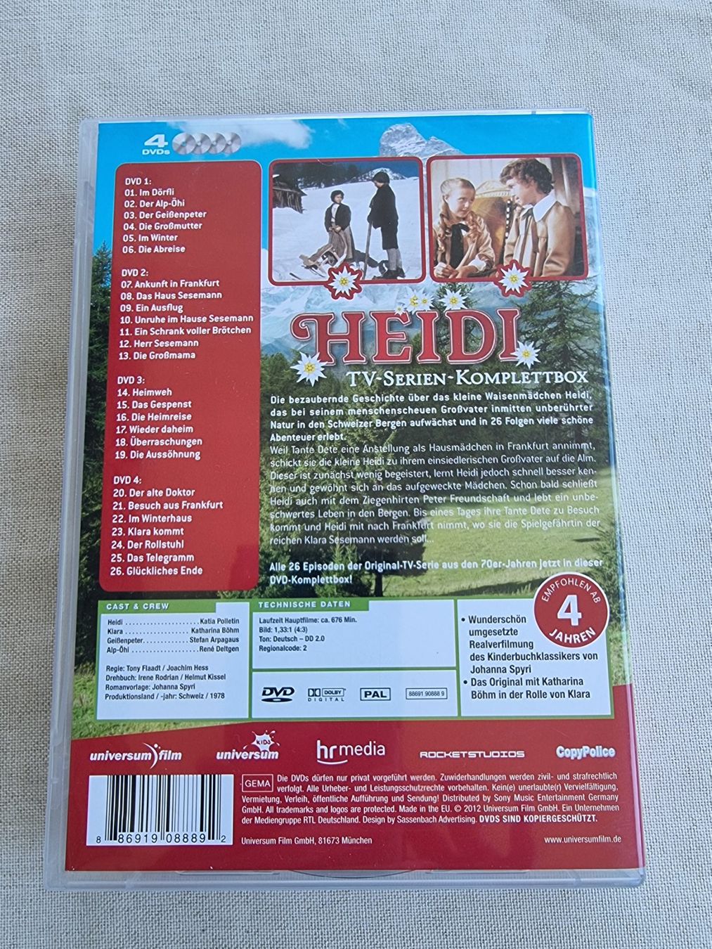Tutti i DVDs: Heidi TV-Serien-Komplettbox DVD – Usato da Winterthur venduto da Christinakim 1