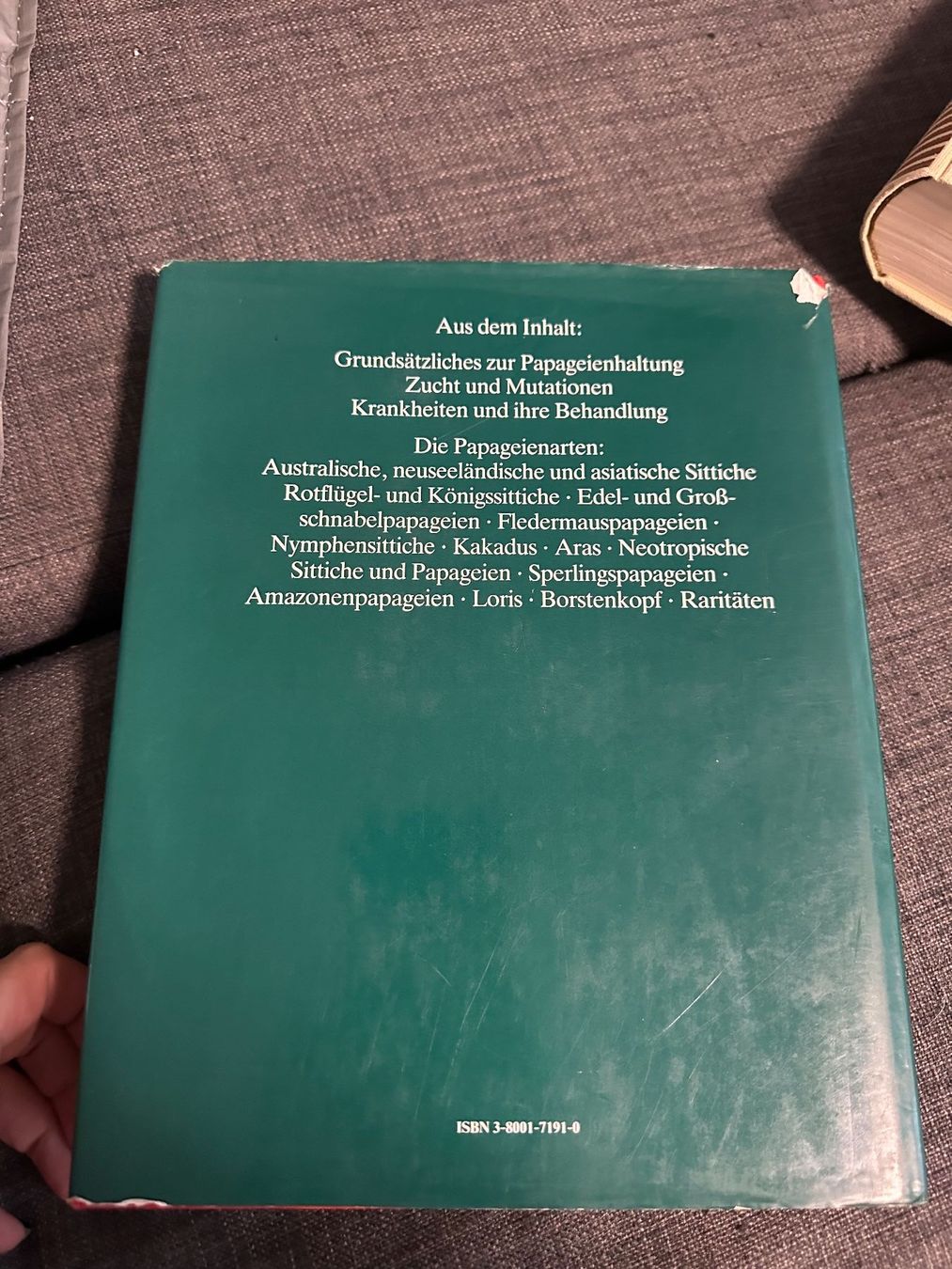 Bücher: Das Papageienbuch – Gebraucht aus Schaan von Hermine2018 1